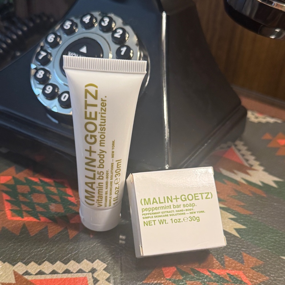Malin+Goetz Body Moisturizer and Peppermint Bar Soap Set